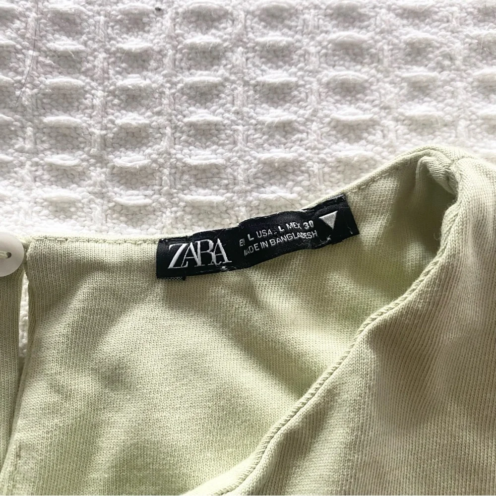 Zara Light Green Sleeveless Romper - Picture 11 of 13